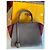 3 Jours Fendi Handtasche Grau Dunkelrot Leder Samt Metall Bordeaux - Ansicht 2