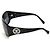Occhiali da sole Chanel CC Logo perle nere e strass Nero - vista 3