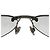 Chanel CC Logo silberne graue randlose Sonnenbrille 4037 - Ansicht 6