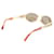 Fendi Vintage Gold Logo Schildkröte 90er Sonnenbrille SL7030 Golden  - Ansicht 6