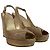 Stuart Weitzman Décolleté con tacco a cuneo e punta aperta in suede marrone - vista 7
