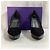 Escarpins à plateforme Stuart Weitzman en daim noir - vue 16