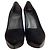 Escarpins à plateforme Stuart Weitzman en daim noir - vue 2