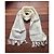 Autre Marque Sciarpa John Hannly in mohair e lana crema Crudo - vista 2