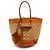 Borsa 2way in pelle e rafia Balenciaga 286370 Arancione