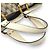 Borsa Gucci Modello GG Canvas Bamboo Marrone Bianco Beige Crema Bianco sporco - vista 6