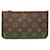 Pochete Neverfull Louis Vuitton Marrom Lona  ref.1926032