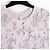 Top Christian Dior FR36 Chiuri Rosa Malva Plata Tejido Abierto de Seda UK8 US6 - vista 4