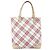 Borsa a mano in tela beige Burberry Nova Check Blue Label Auth ac3492 - vista 2