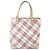 Borsa a mano in tela beige Burberry Nova Check Blue Label Auth ac3492 - vista 3