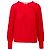 Top de punto plisado Valentino Studio Roja