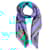 Hermès 1980 Square Scarf 90 Mare aux Canards Turquoise Silk Twill Scarf Hermes Blue  ref.1926629