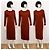 Vestido midi de jersey drapeado de viscosa Filippa K en burdeos M - vista 3