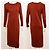 Vestido midi de jersey drapeado de viscosa Filippa K en burdeos M - vista 5
