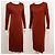 Vestido midi de jersey drapeado de viscosa Filippa K en burdeos M - vista 6