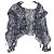Blusa in seta blu con stampa floreale e volant di Isabel Marant