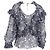 Blusa in seta blu con stampa floreale e volant di Isabel Marant - vista 3