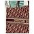 Grande borsa Christian Dior Book Tote beige e rosso scuro in cotone Bordò - vista 6
