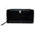 GUCCI Animalier Tiger Round Long Wallet for Men Black Leather  ref.1927225