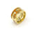 Hermès Hermes Move Ash Ring Silver Gold Orange Metal