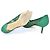 Décolleté Manolo Blahnik Hangisi in pelle verde - vista 5