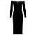 Khaite Valeska Off-Shoulder Midikleid Schwarz
