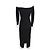 Khaite Valeska Off-Shoulder Midikleid Schwarz - Ansicht 3