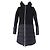 Autre Marque Cappotto imbottito con cappuccio in lana e nylon nero per donne Herno