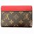 Louis Vuitton Monogramm Pallas Bi-Fold Geldbörse Braun Rot - Ansicht 2