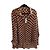 Autre Marque UNA MANI Bluse in Zigarrenfarbe Bronze