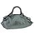 LOEWE Anagram Nappa Aire Borsa in Pelle Gunmetal Auth ep6842 Metallico