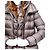 Abrigo Moncler Ange de plumas gris - vista 7