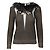 Top com acabamento de penas Valentino Boutique Preto