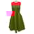 Autre Marque Honor Neon Orange Neoprene Jewel Neck Dress Polyester  ref.1930049