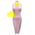 Autre Marque Alex Perry Bright Yellow Crepe Halter Midi Dress Polyester  ref.1930072