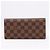 Billetera bi-fold Louis Vuitton Damier Ebene Brazza N60017 Castaño - vista 4