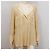 Blusa de seda pura con estampado abstracto By Malene Birger en crema vainilla M Beige Crudo - vista 4
