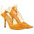 Sandali con lacci elasticizzati Bottega Veneta in pelle arancione - vista 5