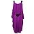 Vestido midi off-shoulder drapeado con cinturón de borlas en viscosa violeta de Temperley London Púrpura - vista 3