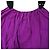 Vestido midi off-shoulder drapeado con cinturón de borlas en viscosa violeta de Temperley London Púrpura - vista 4