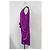 Vestido midi off-shoulder drapeado con cinturón de borlas en viscosa violeta de Temperley London Púrpura - vista 7