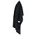 Chaqueta de lana negra con bufanda de flecos Totême Negro - vista 2