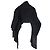 Chaqueta de lana negra con bufanda de flecos Totême Negro - vista 3