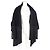 Chaqueta de lana negra con bufanda de flecos Totême Negro - vista 4