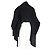 Chaqueta de lana negra con bufanda de flecos Totême Negro - vista 6