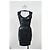 Herve Leger Pailletten-Mini-Bodycon-Kleid aus marineblauem Rayon - Ansicht 6