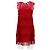 Vestido mini de acetato rojo con detalles de flecos de Alberta Ferretti Roja - vista 7