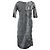 Marni Midi-Kurzarmkleid mit Bleich-Effekt aus grauem Polyester - Ansicht 3