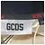 GCDS Logo Half-Zipped Sweater in White and Black Cotton - view 5