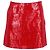Rote Polyester Mini A-Linien-Rock mit Pailletten von Alberta Ferretti